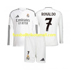 Fußballtrikots Real Madrid Cristiano Ronaldo 7 Kinder 2024-2025 Langarm Heimtrikotsatz kaufen